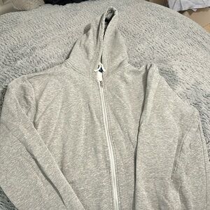 Gray zip up hoodie